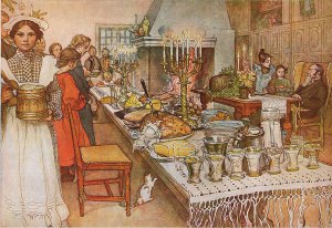 Як святкують святвечір в Україні. Фото: вікіпедія