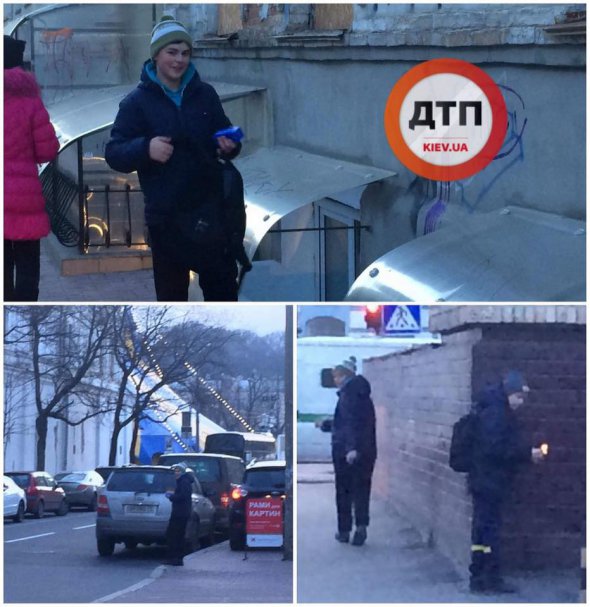 В Киеве на Контрактовой площади были замечены два подростка, которые бросали петарды в открытые окна офисных помещений