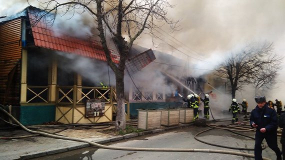 Крупный пожар в Одессе