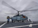 Український вертоліт сів на борт американського есмінця