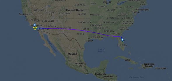 Ан-124-100 "Руслан" перелетел всю территорию США
