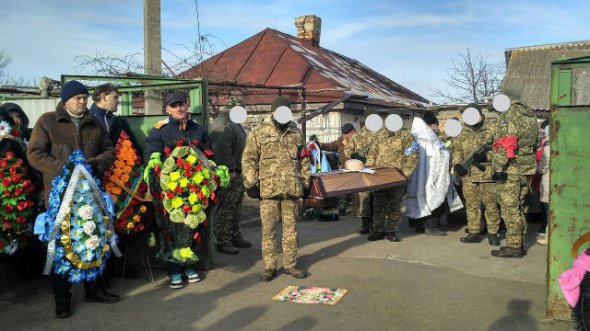 Похорони бійця 57 бригади Віктора Сухіна