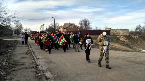 Похорони бійця 57 бригади Віктора Сухіна