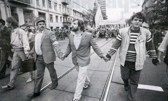 День Соборности в 1990 году в во Львове