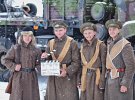 В съемках принимают участие около 150 военнослужащих Президентской бригады Национальной гвардии Украины.