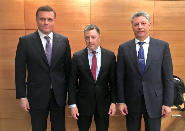Сергей Левочкин, Курт Волкер и Юрий Бойко встретились в Киеве