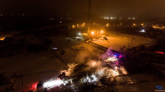 25 січня у Кременчуці під час тренувань упав вертоліт Мі-8