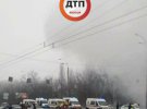Масштабне ДТП з пожежею в Києві на Заболотного