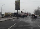 Аварія в Києві, в якій згоріло 4 авто