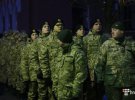 Курсанты на станции Круты во время чествования памяти погибших 100 лет назад