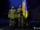 Курсанти на станції Крути під час вшанування пам'яті загиблих 100 років тому