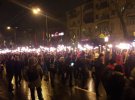В центре Киева националисты устроили факельное шествие.