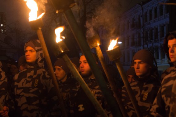 Смолоскипна хода "Національного корпусу" по Києву