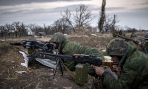 На Донецком направлении, посреди ночи, противник вел огонь из гранатометов. Фото: 112