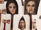 Олександра Діллон малю портрети на пензлях та начинні