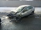 В Запорожье произошло столкновение двух автомобилей: четверо пострадавших