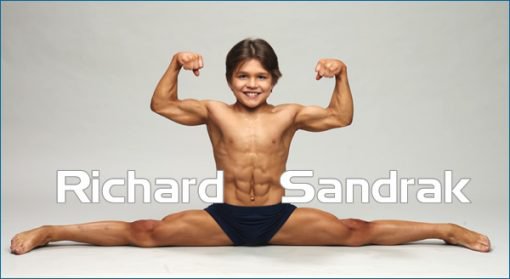 Ричард Сандрак в возрасте 8 лет снискал славу самого сильного ребенка мира
