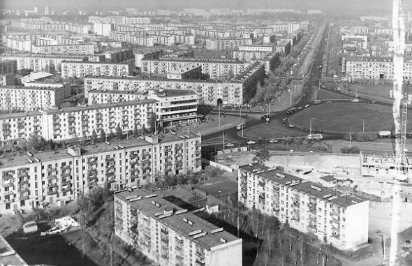 Дарницкая площадь, середина 1960-х