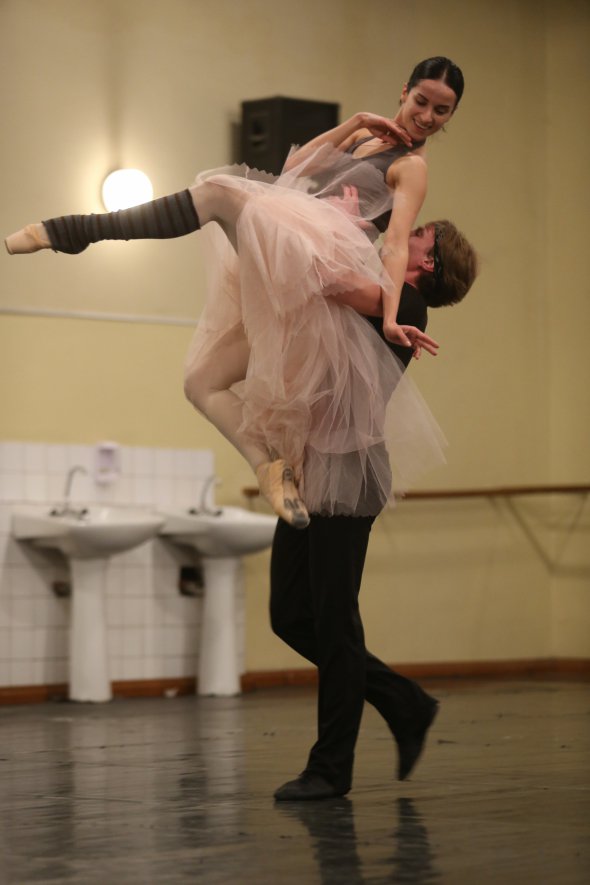 Прима Наталія Мацак на репетиції