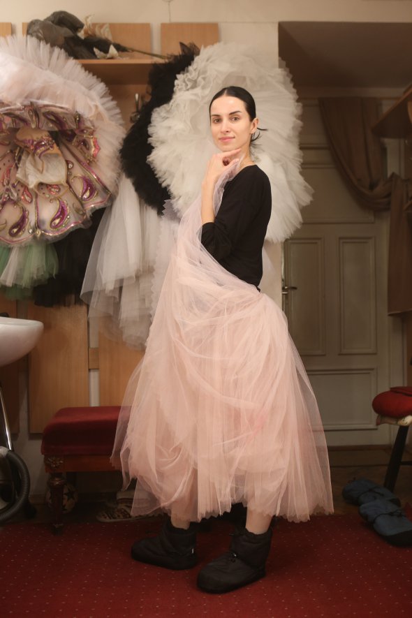 Прима Наталія Мацак на репетиції