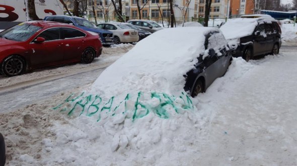 Женщина написала "Навальный" на сугробах и дороге, и это помогло расчистить снег