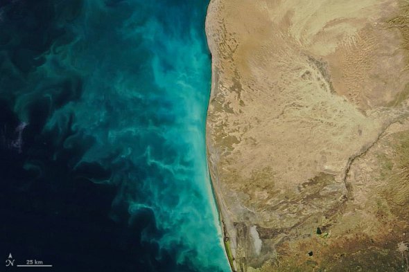 Аномальне явище в Каспійському морі біля берегів Туркменістану