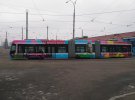 На трамваях, которые курсируют по Борщаговской линии, появились портреты еще двух выдающихся киевлян - Бориса Патона и Николая Амосова