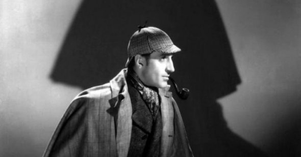 Безіл Ретбоун у ролі Шерлока "Собака Баскервілів" (1939)