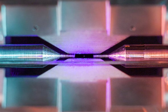 Фотография атома стронция в ионной ловушке победила на конкурсе научной фотографии