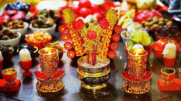 Традиционно Новый год в Китае празднуют пышно и ярко