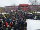 Учасники маршу збираються в парку Шевченка
