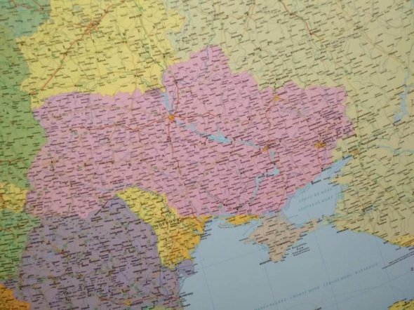 Политическая Карта Европы. Украина без Крыма и Одессы.