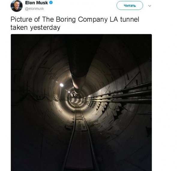 Тунель, який Ілон Маск будує під Лос-Анджелесом