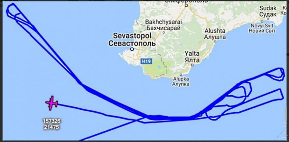 Розвідувальний літак ВПС США провів розвідку біля берегів Криму