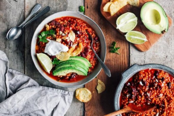 Рецепт рагу з гречки та квасолі