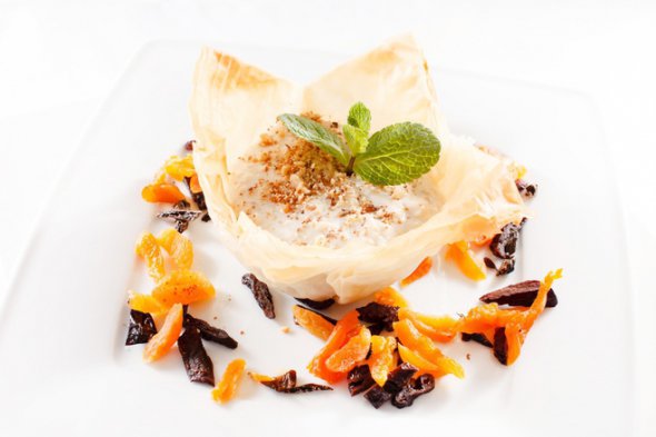 Рисова запіканка з фруктами