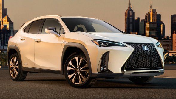 Дизайн нового серійного позашляховика Lexus UX є впізнаваним через фірмову решітку радіатора та квадратні колісні арки.