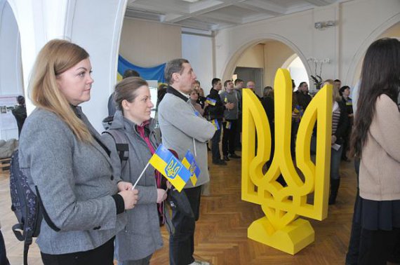 У Національному музеї історії України провели виставку до 100-річчя герба України