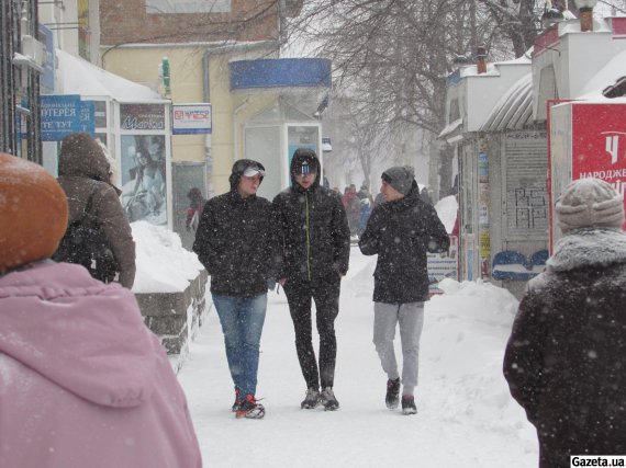 В Черкассах выпало снега в три раза больше суточной нормы