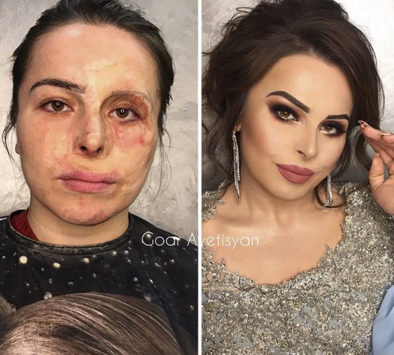 Візажістка Гора Аветисян за допомогою макіяжу допомагає жінкам навчитися впевненості в собі. instagram.com/goar_avetisyan