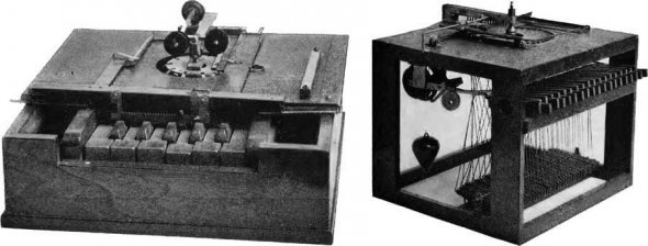 Ранні варіанти друкарської машинки. 