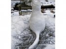 Скульптуры из снега можно создать даже при минусовой температуре