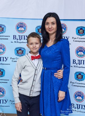 Алена Король з сином Максимом на фестивалі красномовства у Вінниці