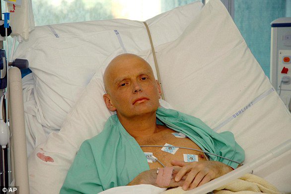 Александр Литвиненко после отравления полонием в Лондоне