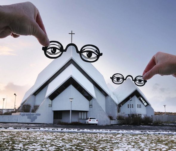 Звичні фото Рік МакКор доповнює трафаретами