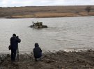 Практическое испытание новых БТР-4Е по преодолению водных преград