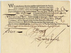 В архивах города Хоорн голландский студент обнаружил самую старую в мире акцию, датированную 9 сентября 1606 года. Ценную бумагу выпустила Объединенная Ост-Индийская компания.
