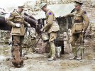 Британские солдаты Первой мировой войны со своими животными