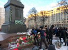 Траур на Манежной площади в Москве по погибшим в Кемерово. Фото: Facebook/Telegram