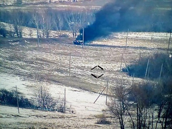 Бойцы ВСУ ликвидировали вражеский УАЗ на Донбассе